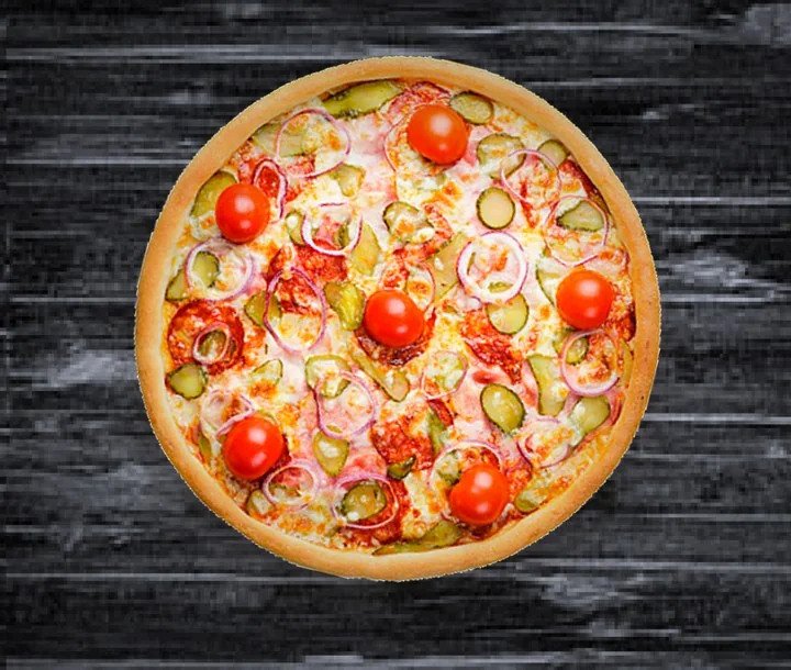 Pizza con vegetales